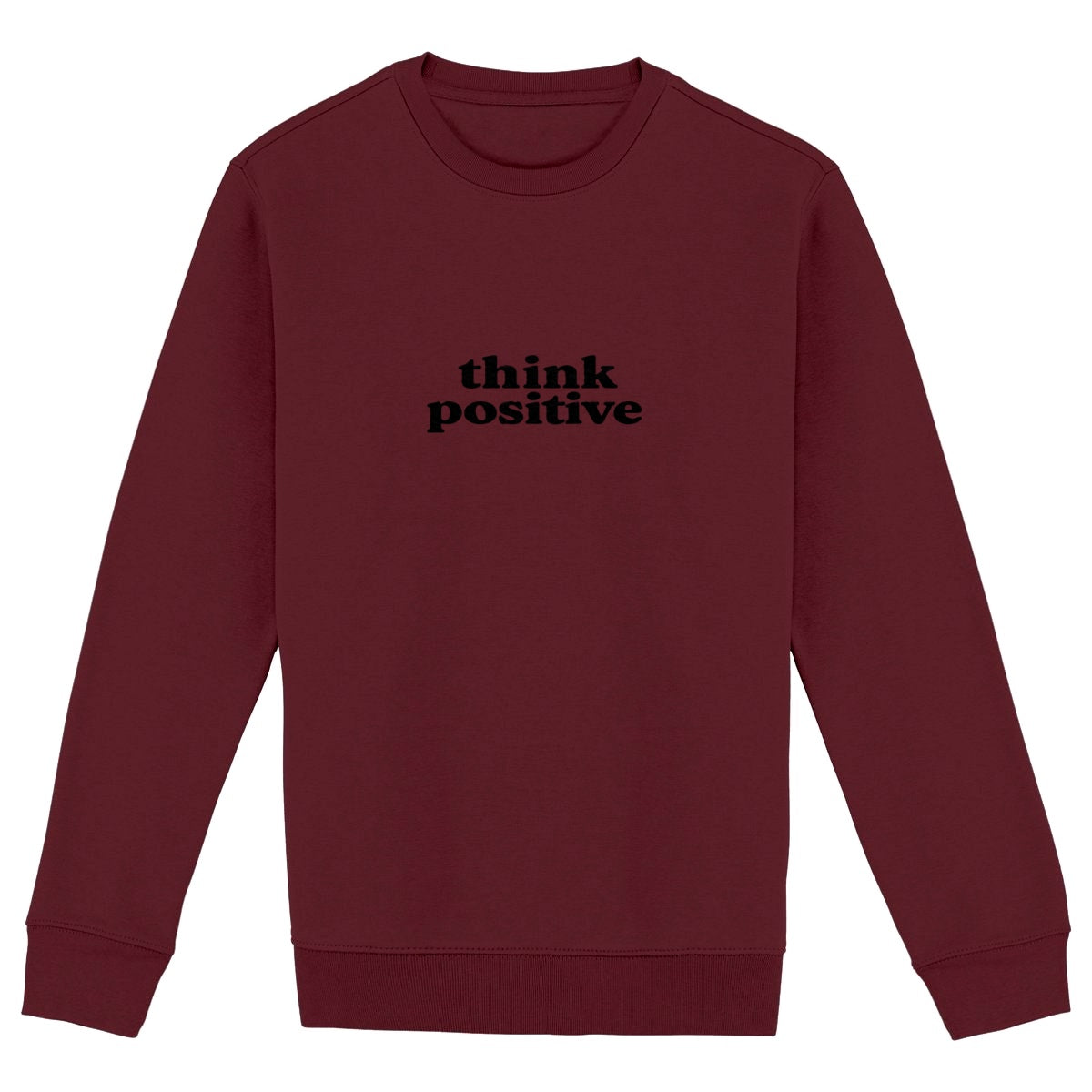 Think Positive - front_burgundy