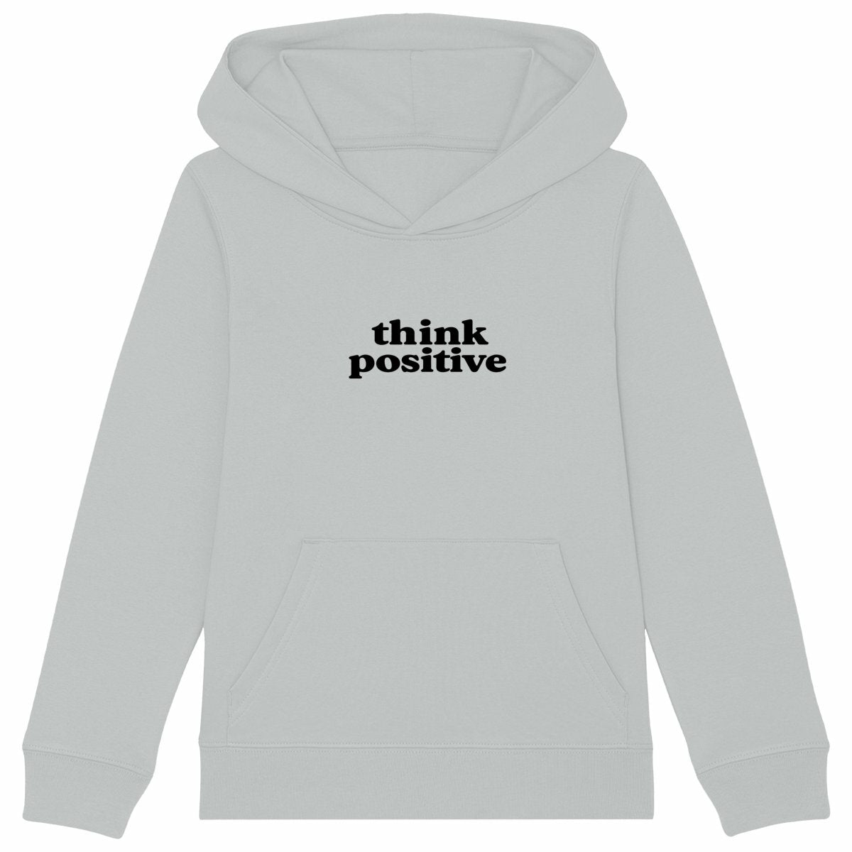 Think Positive - Be Positive - front_heathergrey