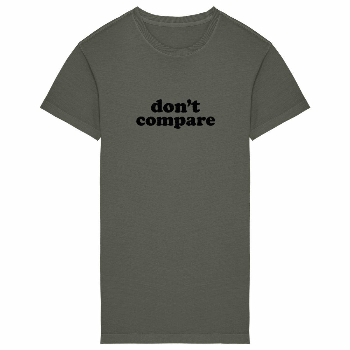 Don't Compare - you are amazing as you are  - front_washedkhaki