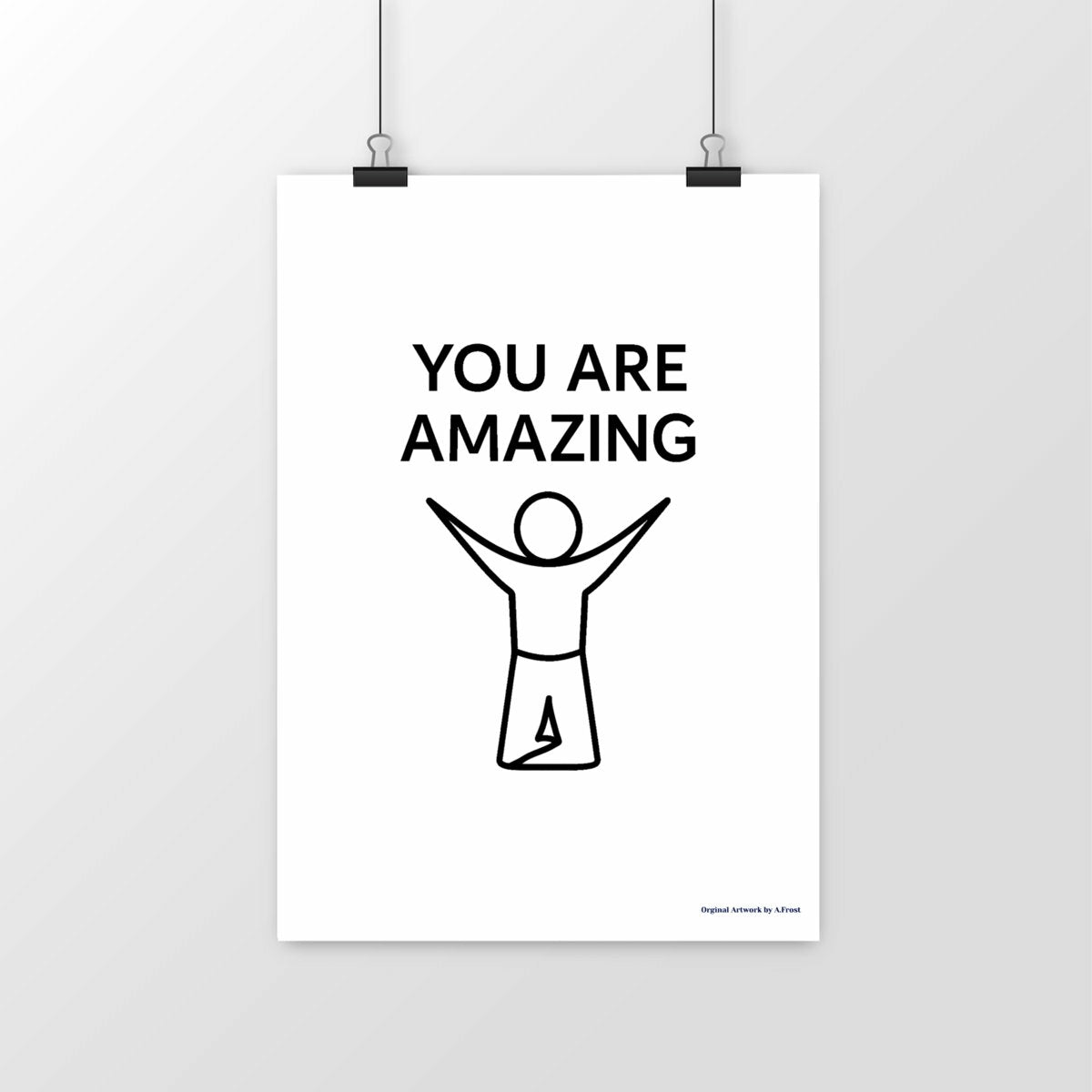 You are amazing - you are enough as you are  - portrait